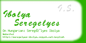 ibolya seregelyes business card